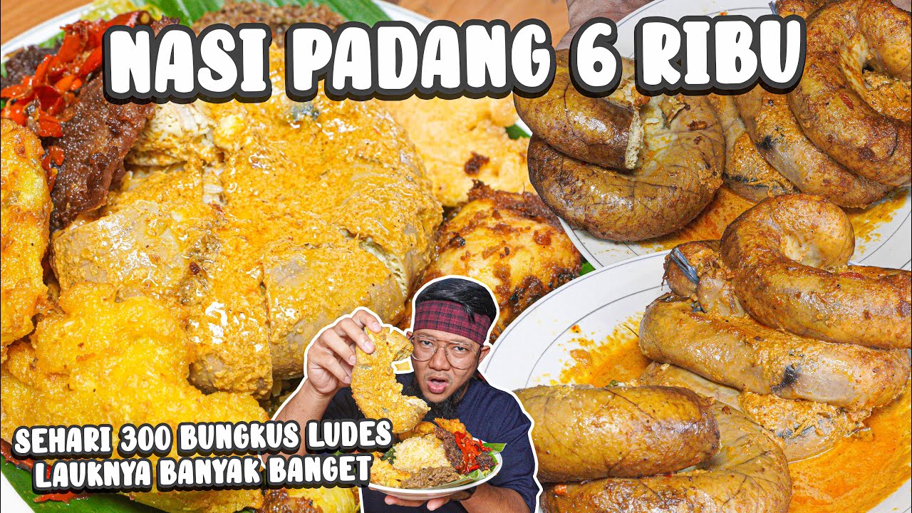 MURAH BANGET NASI PADANG CUMA 6 RIBU, SEHARI 300 BUNGKUS LUDES !!