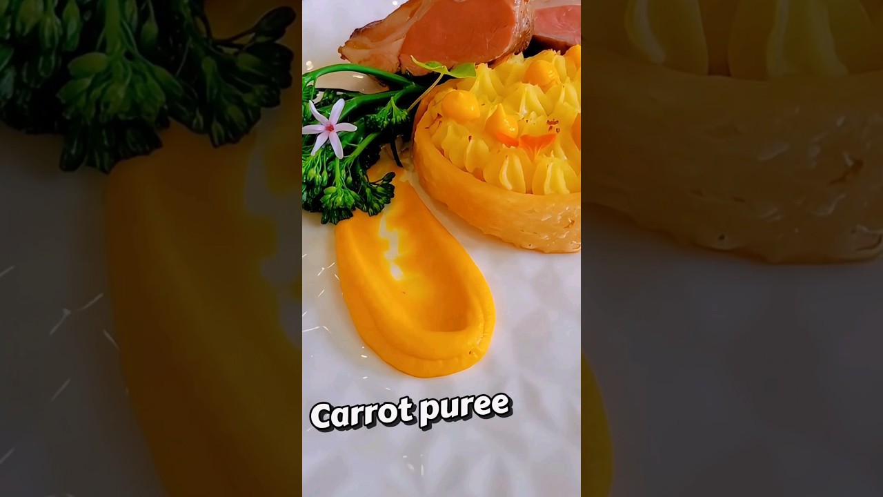 Carrot puree #plating #recipe