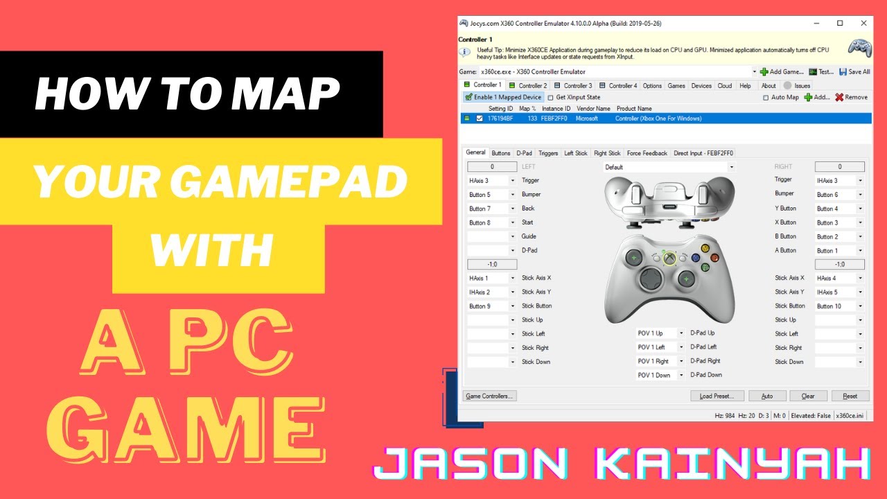 How To Use X360ce To Map Your Controller With Your PC Game
