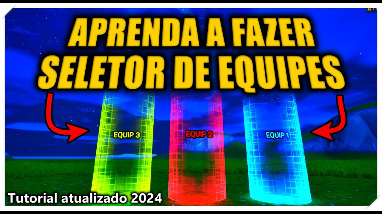 COMO FAZER SELEÇÃO DE EQUIPE NO CRIATIVO DO FORTNITE - TUTORIAL RÁPIDO!