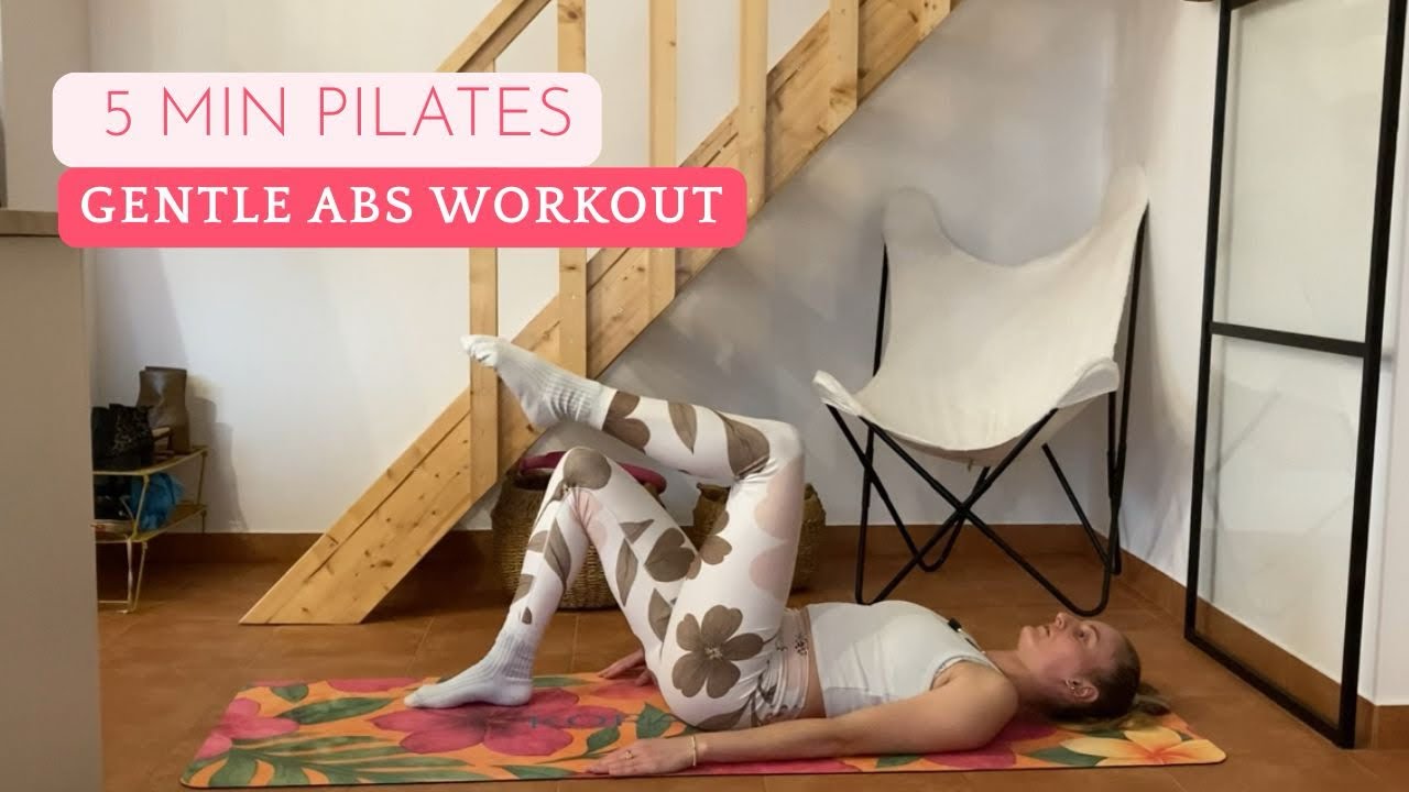 5 MIN Gentle Abs Pilates Workout | Beginner | No Equipment 