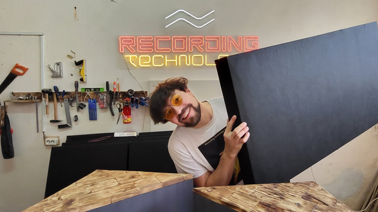 Делаю акустические панели и бас ловушки. Детальный процесс изготовления.