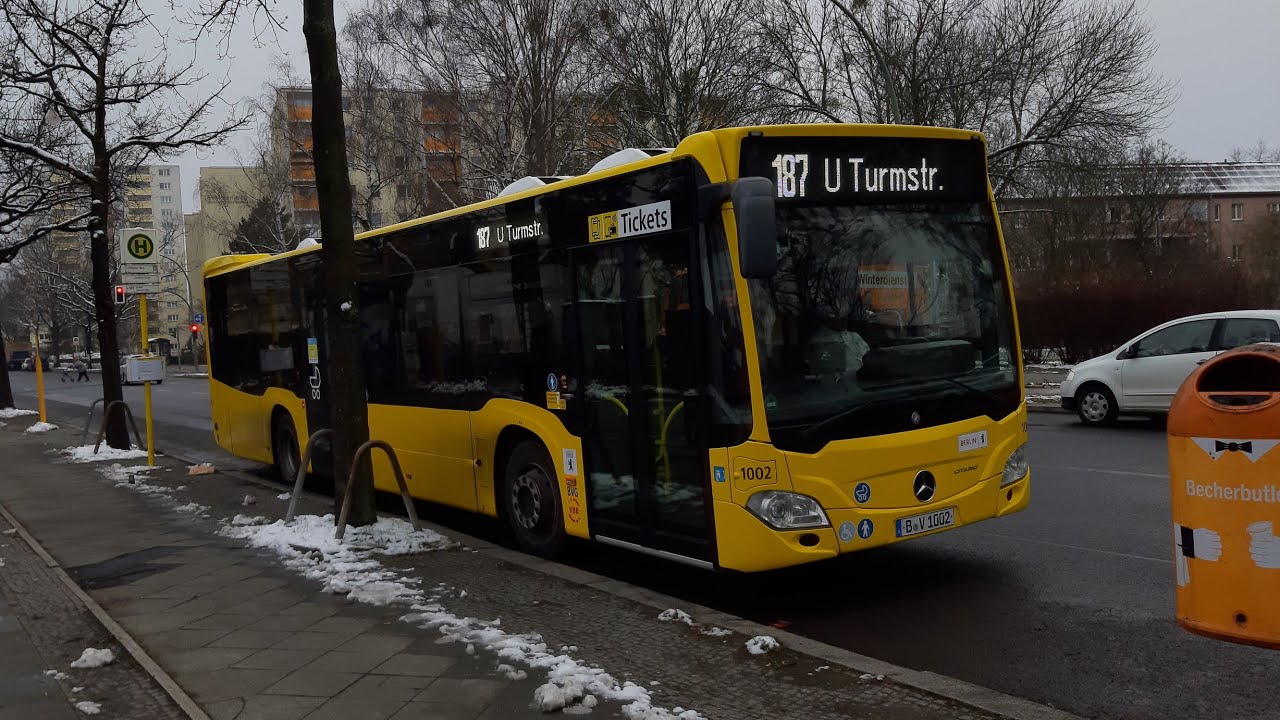 Mitfahrt im 187 von Halbauer weg bis U-Turmstraße im MB EN 18 1002