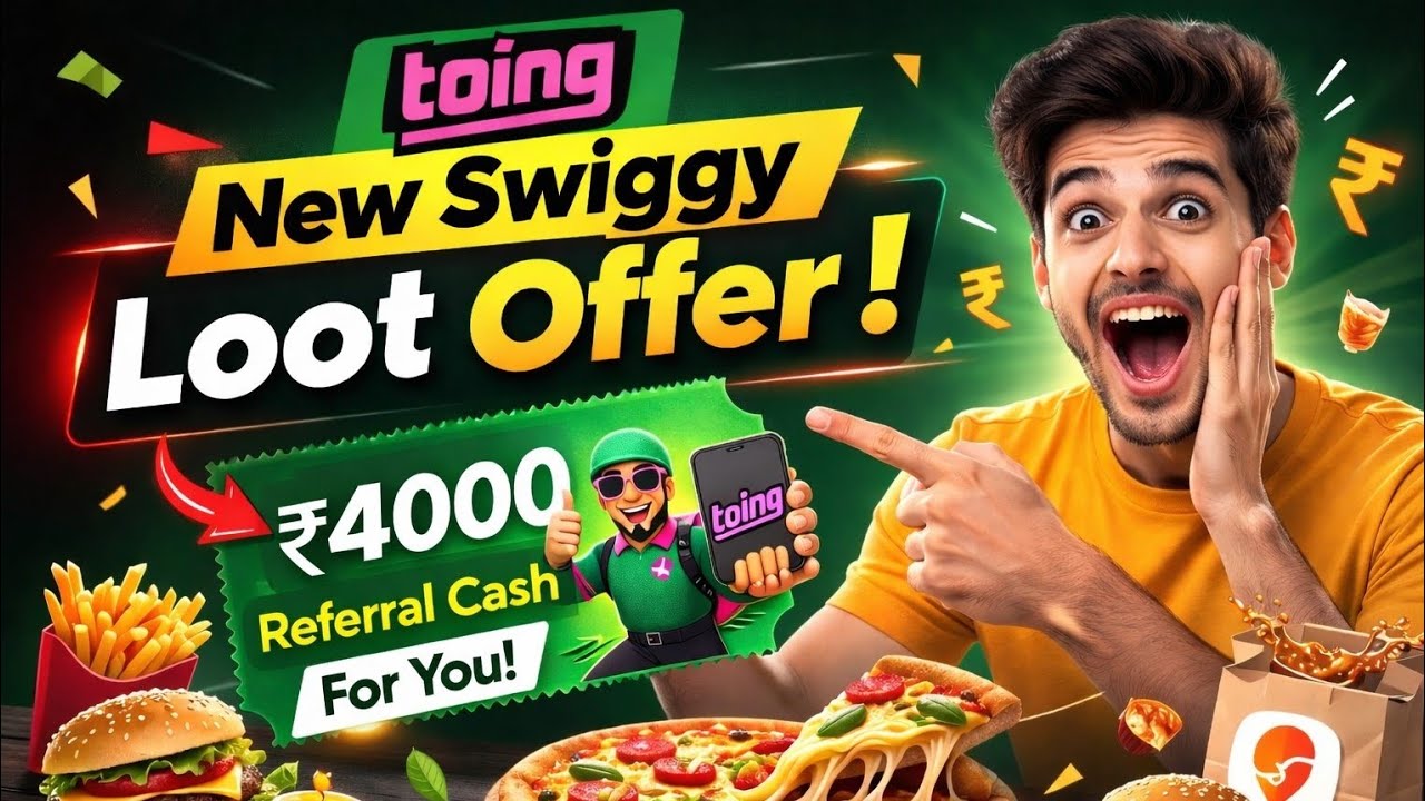 Swiggy Loot Coupon code Today | Swiggy Toing 50 and 4000 Rs Free Food offers