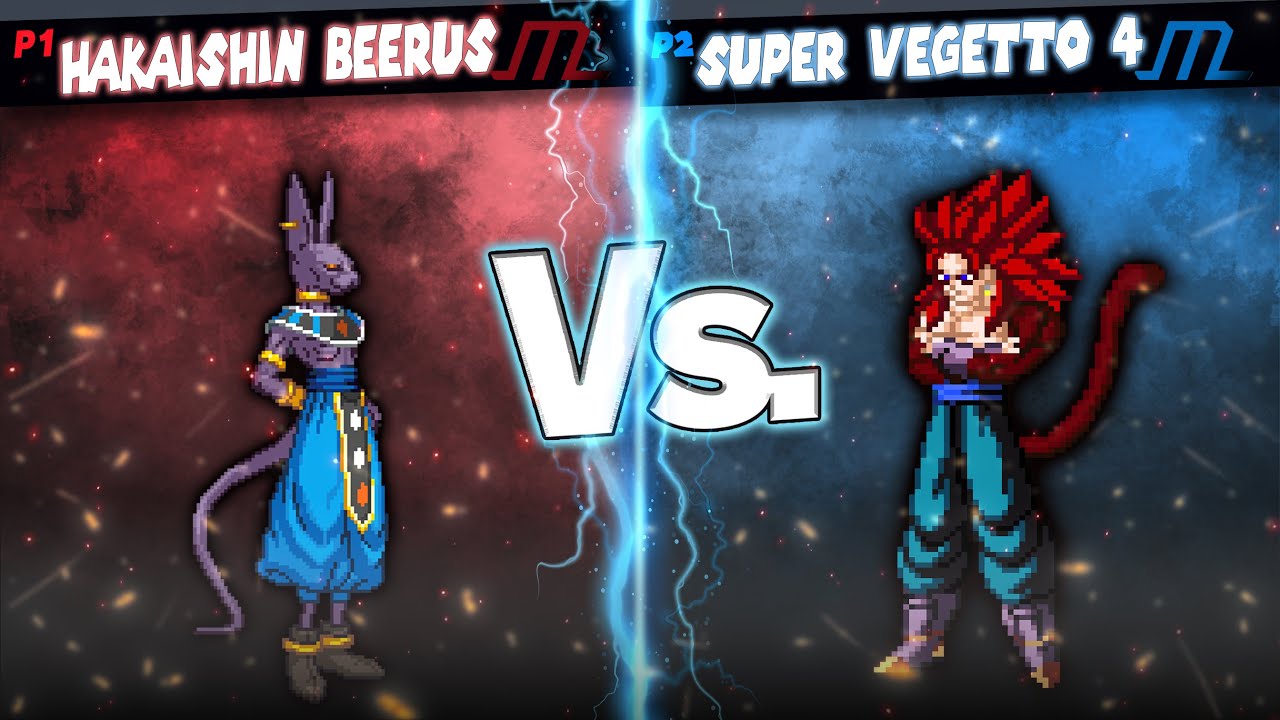 [MUGEN] AI BATTLE - Hakaishin Beerus vs Super Vegetto 4