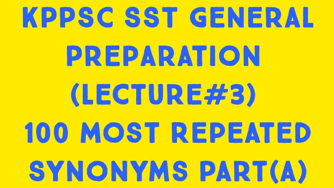 KPPSC SST General Lecture#3.