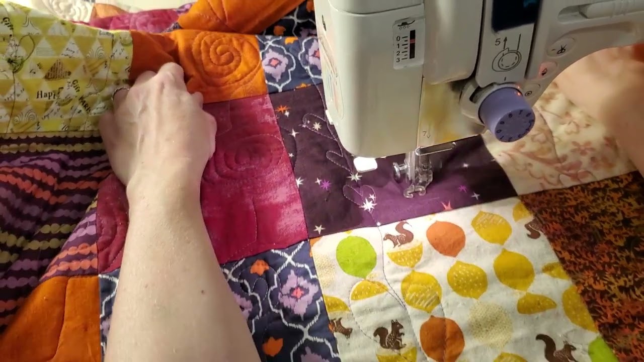 freemotion machine quilting on my Janome memory craft 6500