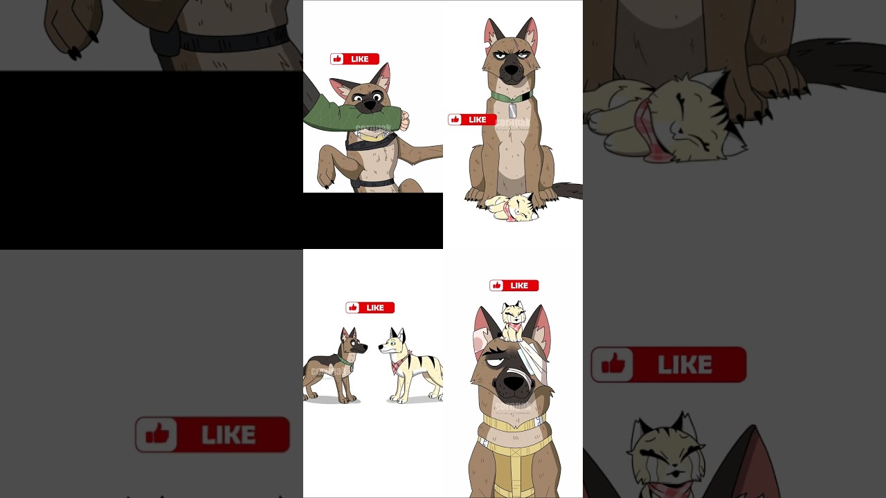 Pixie and Brutus COMPLETE EDITION (Animation Meme) #viral #art #dog #cat #shorts