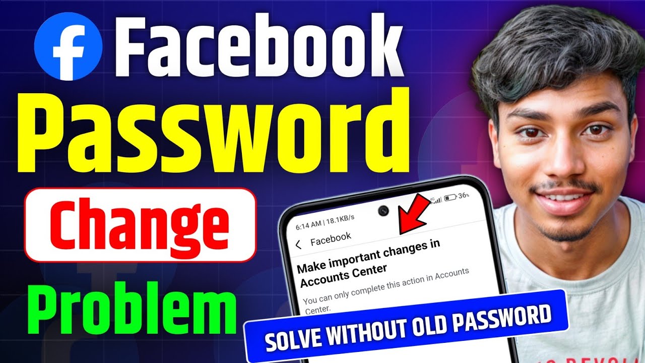 Facebook Password Change Problem | Make important changes in account center password change
