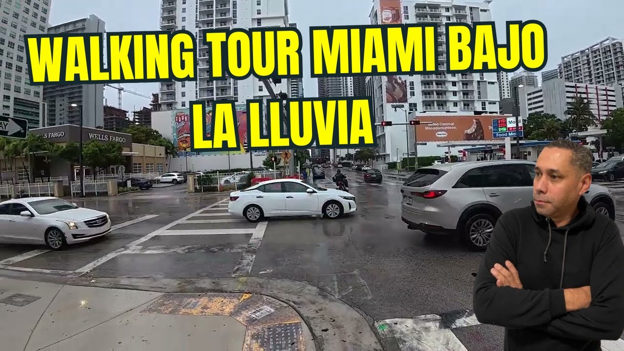 ASÍ SE VE MIAMI BAJO LA LLUVIA 🌧️ CAMINATA WALKING TOUR