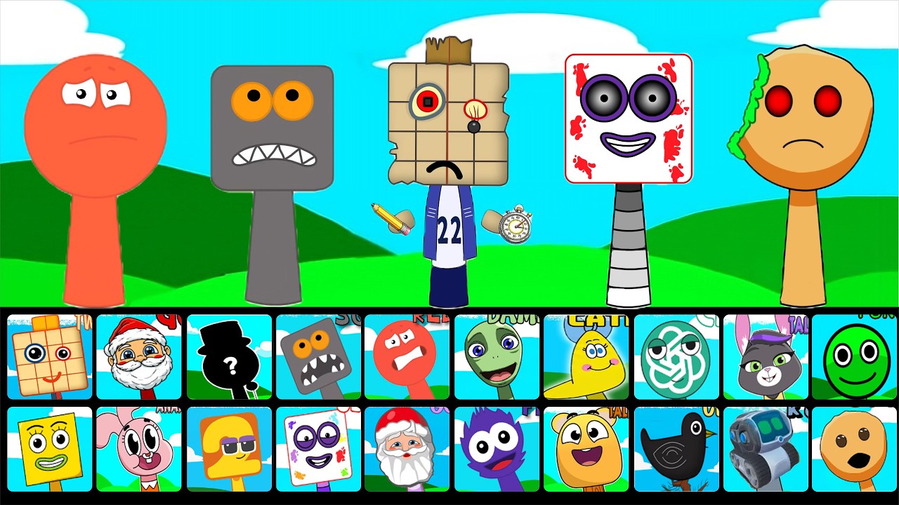 🔥 NEW Sprunki OCs Characters - Twenty Two (Numberlocks) , Cookie Soap , Squares , Red Ball , Secret
