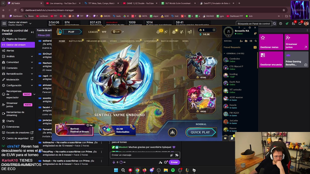 SCRIMS🏆8 Días para el MUNDIAL de TFT😈