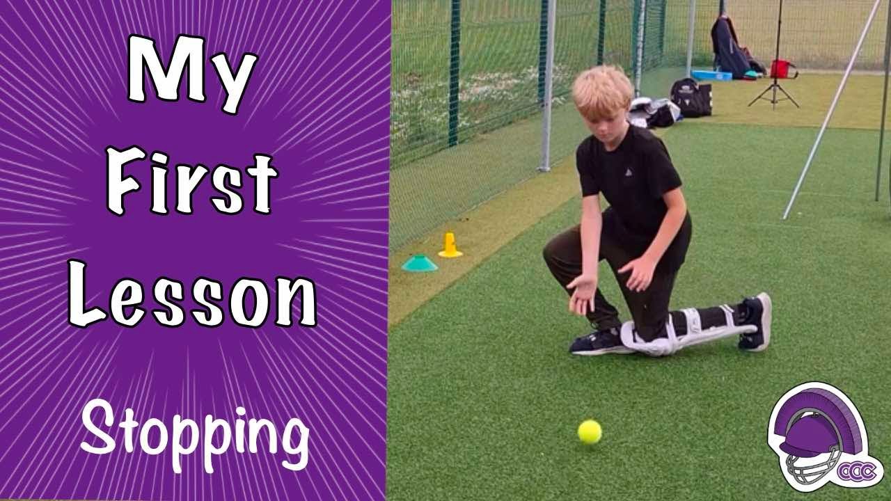 My First Cricket Lesson: Stopping