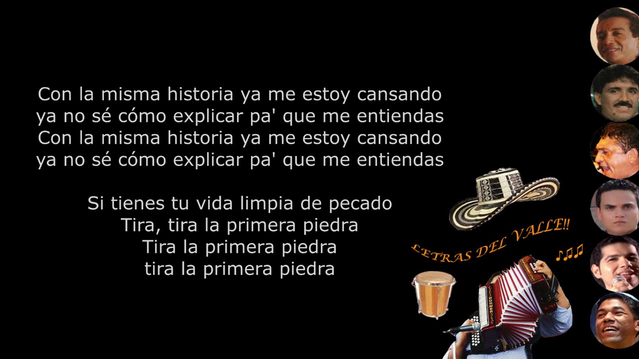 Tira la primera piedra - Diomedes D&iacute;az (Letra)