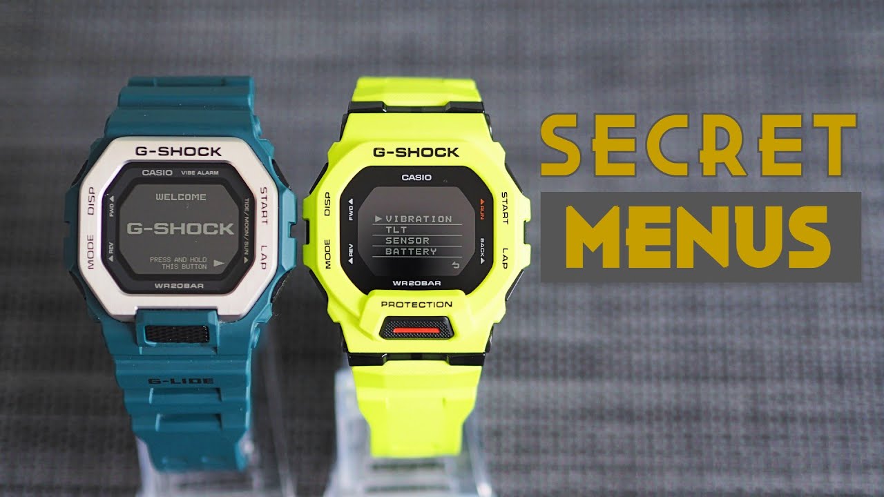 Разблокируйте скрытые меню на G-Shock GBD-200 и GBX-100