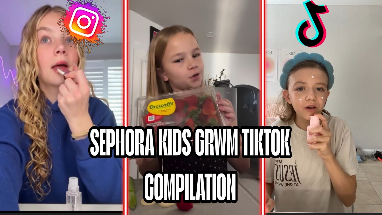 💄 «Подборка Sephora Kids GRUM TikTok 💕 Вирусные моменты макияжа и ухода за кожей»