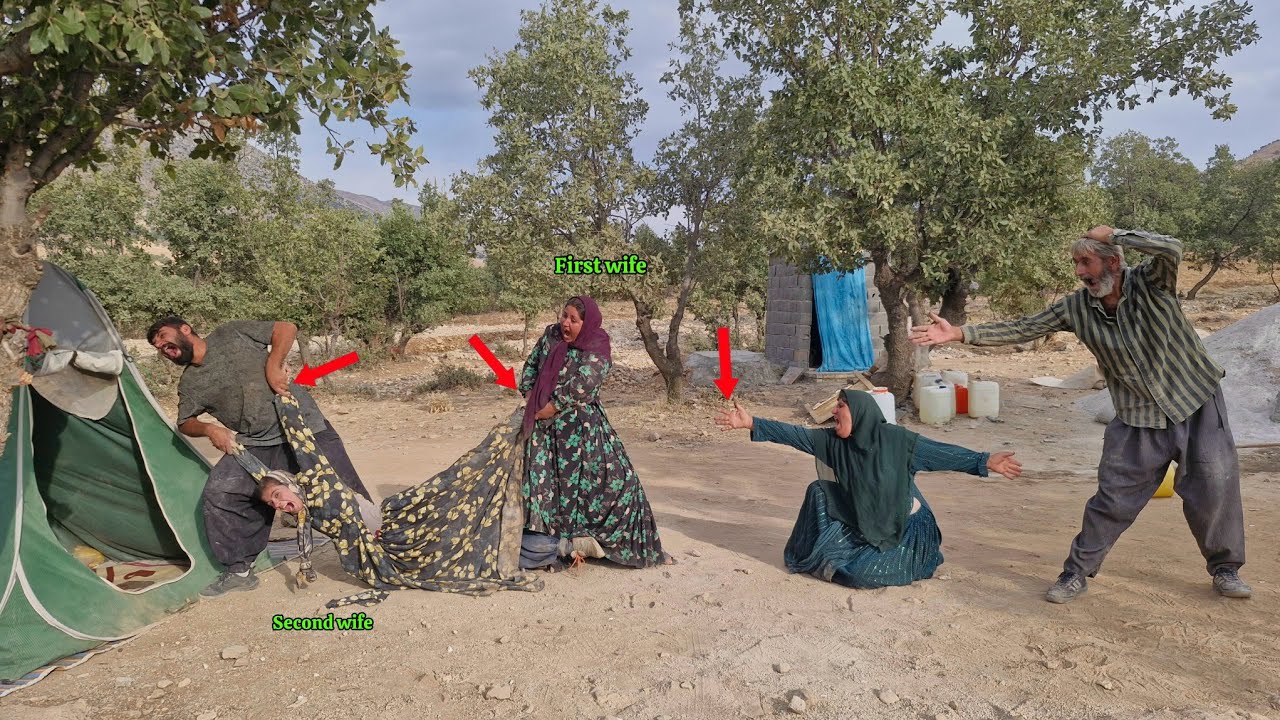 The husband and first wife's action against the attacks of the second wife.