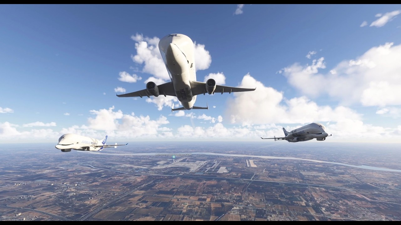 [MSFS2024] Flying Airbus Belug XL in Formation