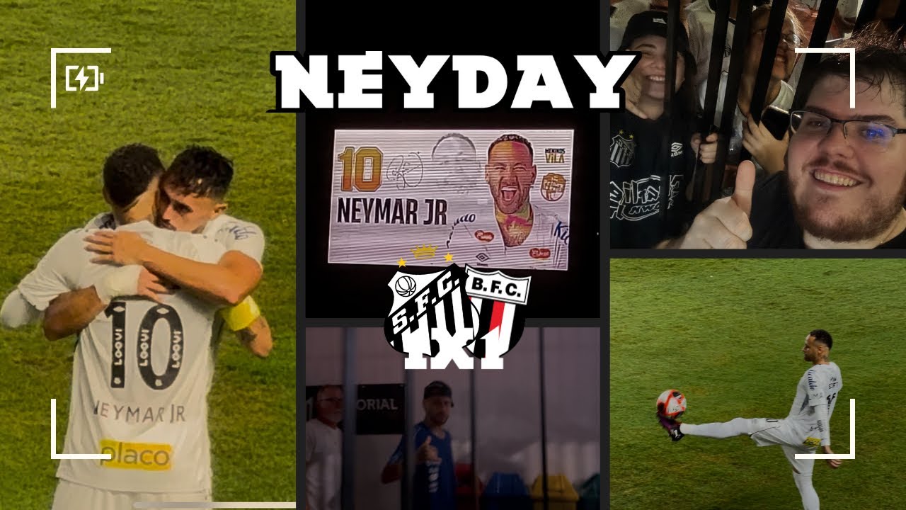 VLOG DO DIA EM QUE O NEYMAR VOLTOU A JOGAR NA VILA BELMIRO | SANTOS 1x1 BOTAFOGO SP