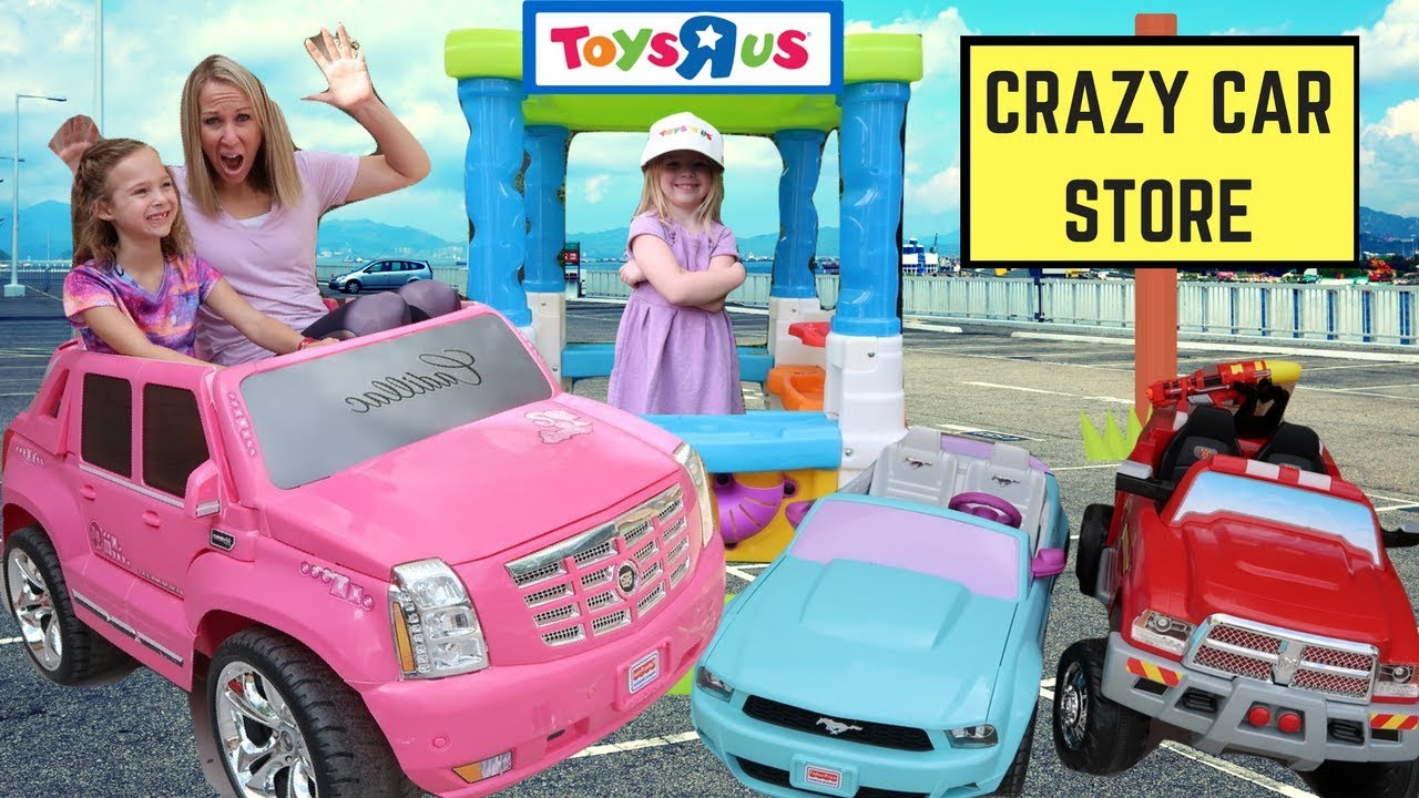 Addy Runs Errands at Maya's Pretend Drive Thru | Crazy Car Store