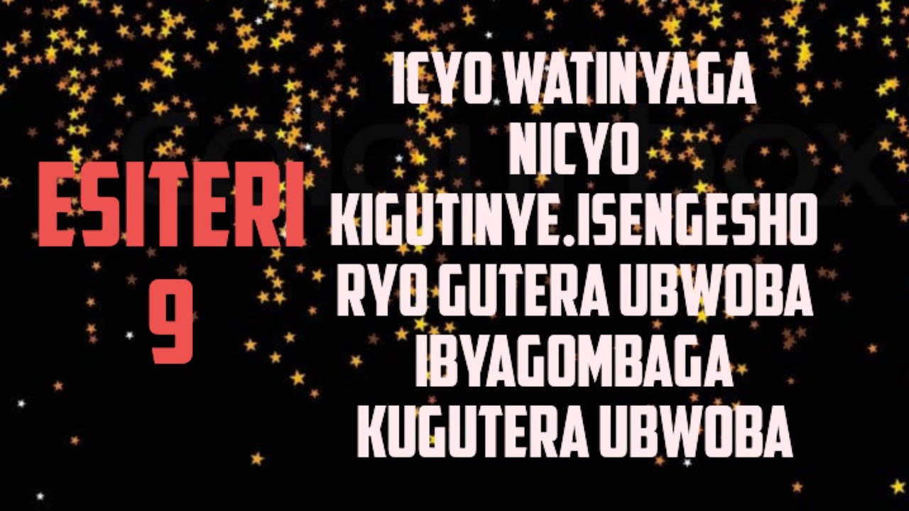Isengesho ry'uyu munsi le 6/3/26(Esiteri 9) icyo watinya kiragutinye ikiguteye ubwoba ugiteye ubwoba
