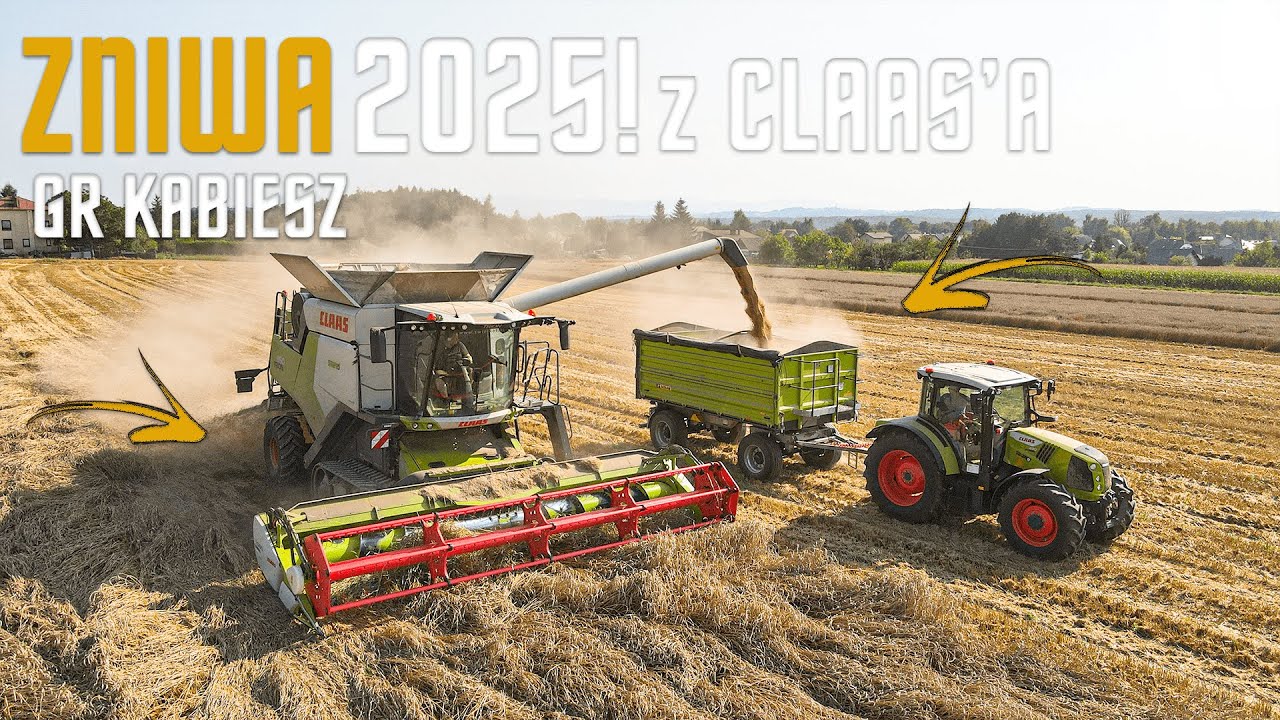 Terminator !✔ Żniwa 2025 z Claas'ą ☆ CLAAS TRION 650 TT✔ GR Kabiesz ☆ PHU Glajcar ☆ WTOPA?!