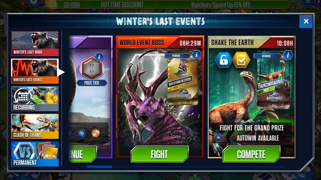 Malestrom 08 Boss Event: Round 1, 2, & 3 | Jurassic World the game 
