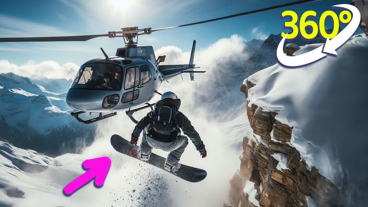 Snowboarding in 360 | 90 Seconds eSports VR timer 3D