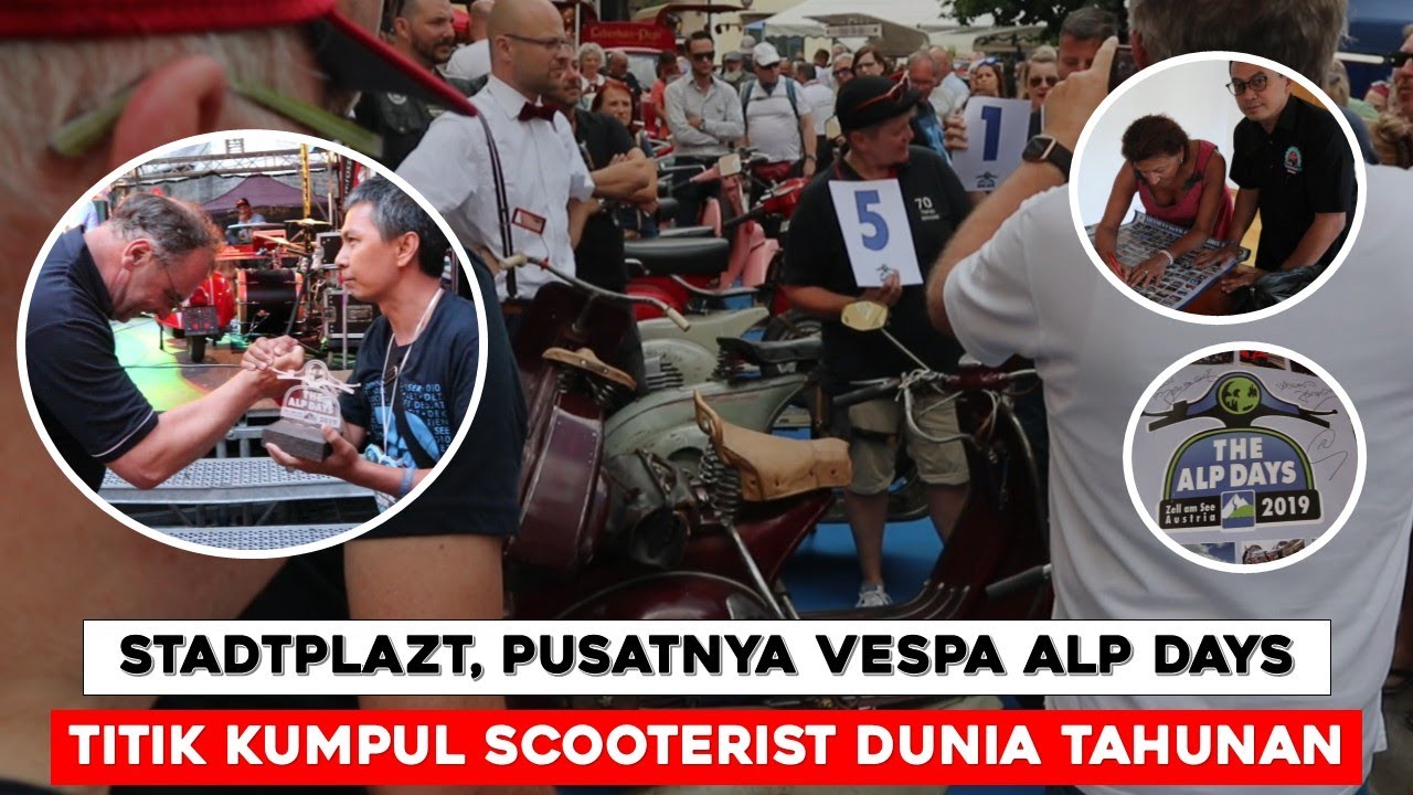 Suasana Meriah di Pusat Vespa Alp Days #vespa