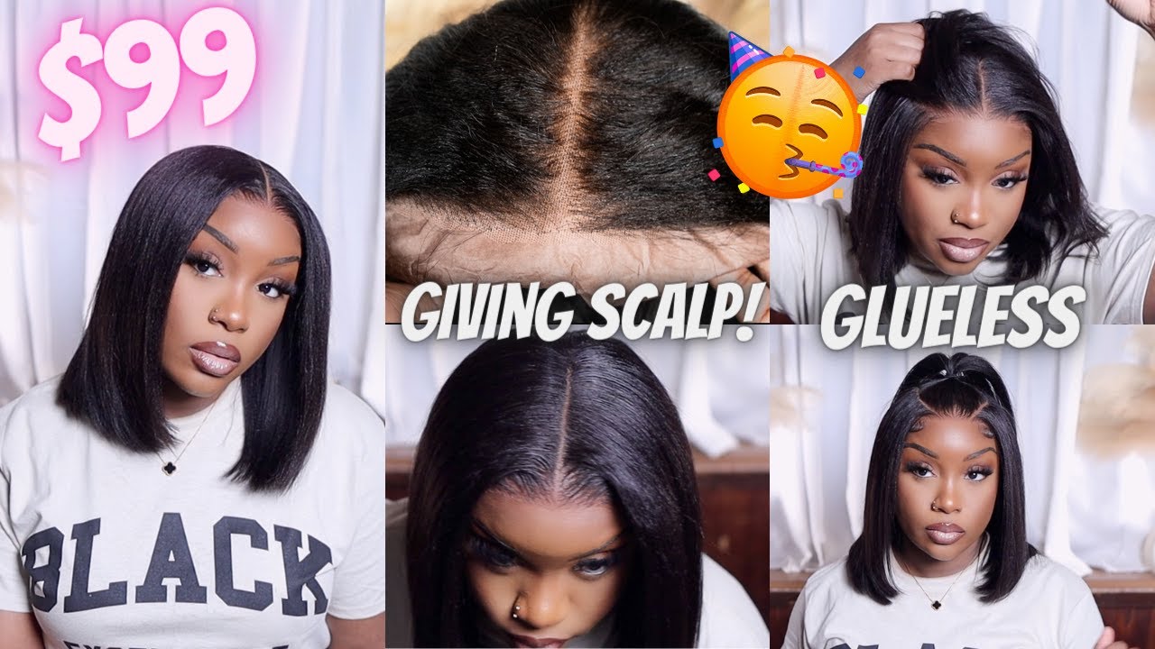 BABY, IT'S THE $99 GLUELESS YAKI BOB WIG FOR ME! X KLAIYI HAIR