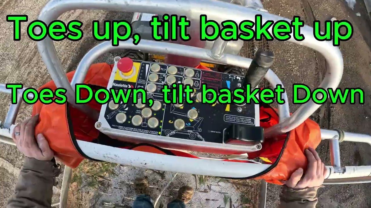 Haulotte Unloading/loading & Basket functions