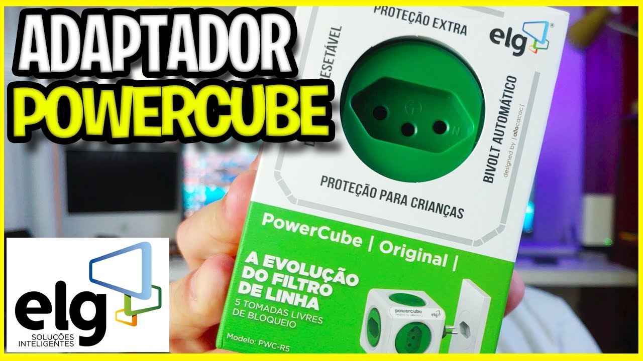 🔥 POWERCUBE o melhor adaptador de tomadas com DISJUNTOR DE PROTEÇÃO - Elg Powercube