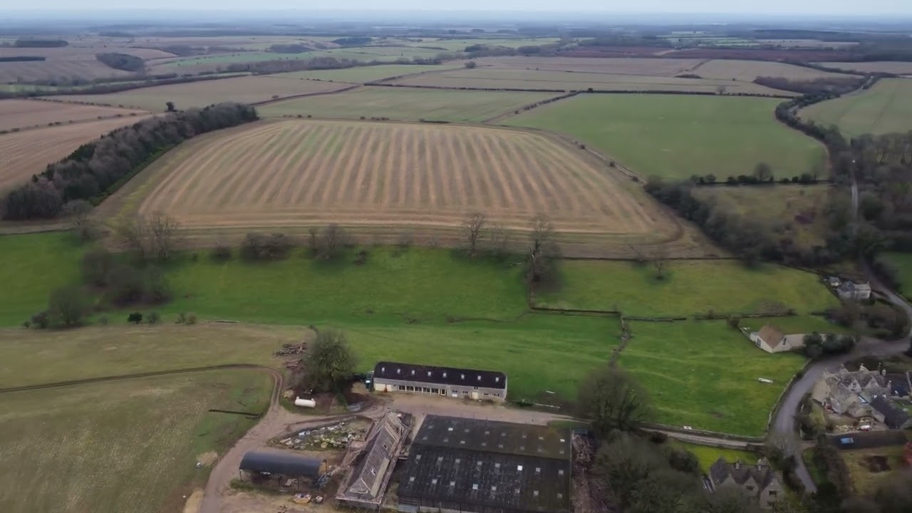 Calmsden farm drone footage
