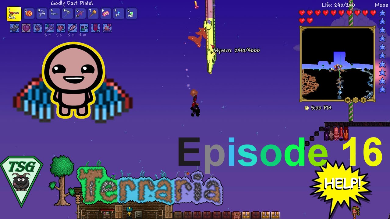 Harpy Wings, Banners, & Scary Wyverns! Terraria Ep 16