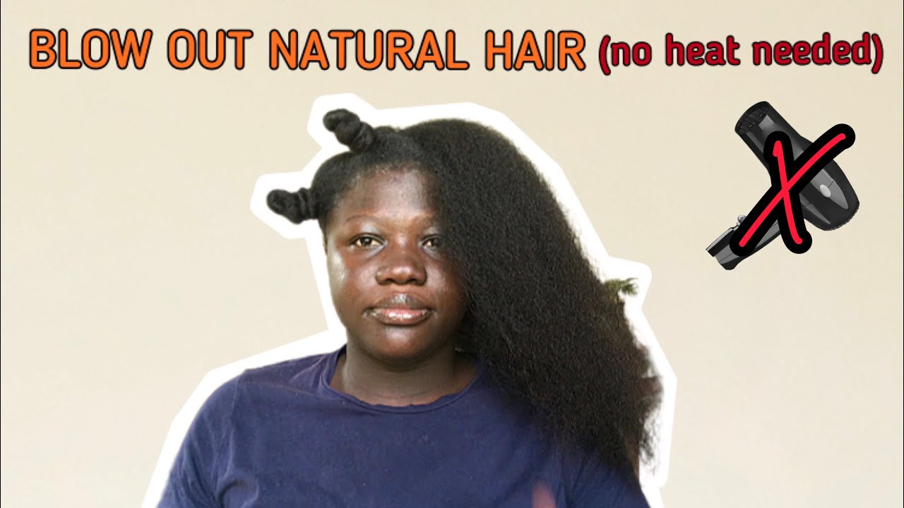 Straightening My Natural 4C Hair With No Heat (shocking results 😳)