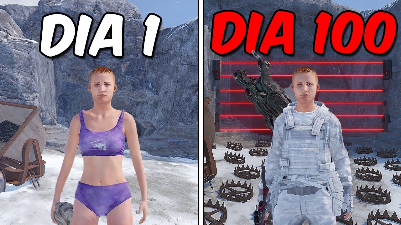 Sobreviví 100 Días en una CUEVA BUNKER en Rust 😱