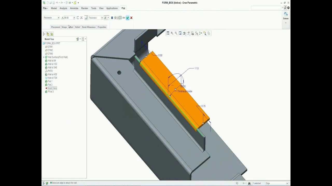 Creo Parametric Sheetmetal Tips