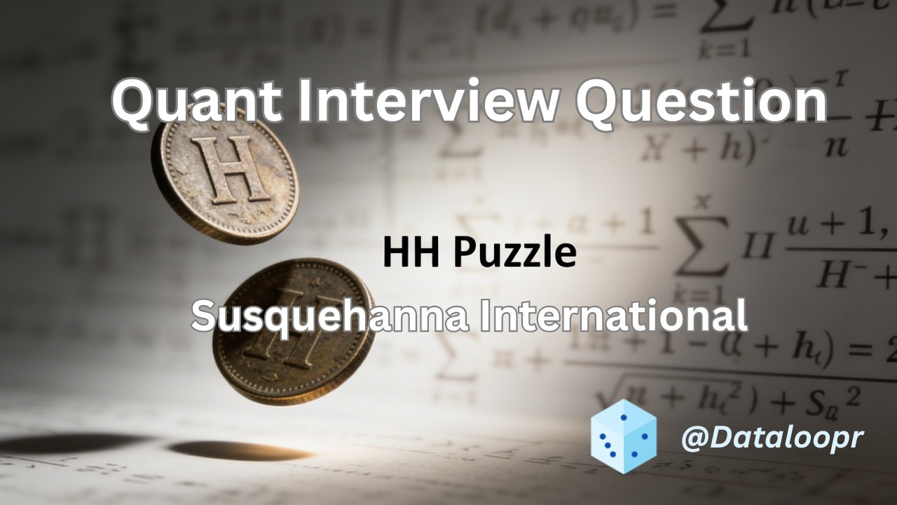 Quant Interview Question at SIG | Coin Flips to Get Two Heads in a Row