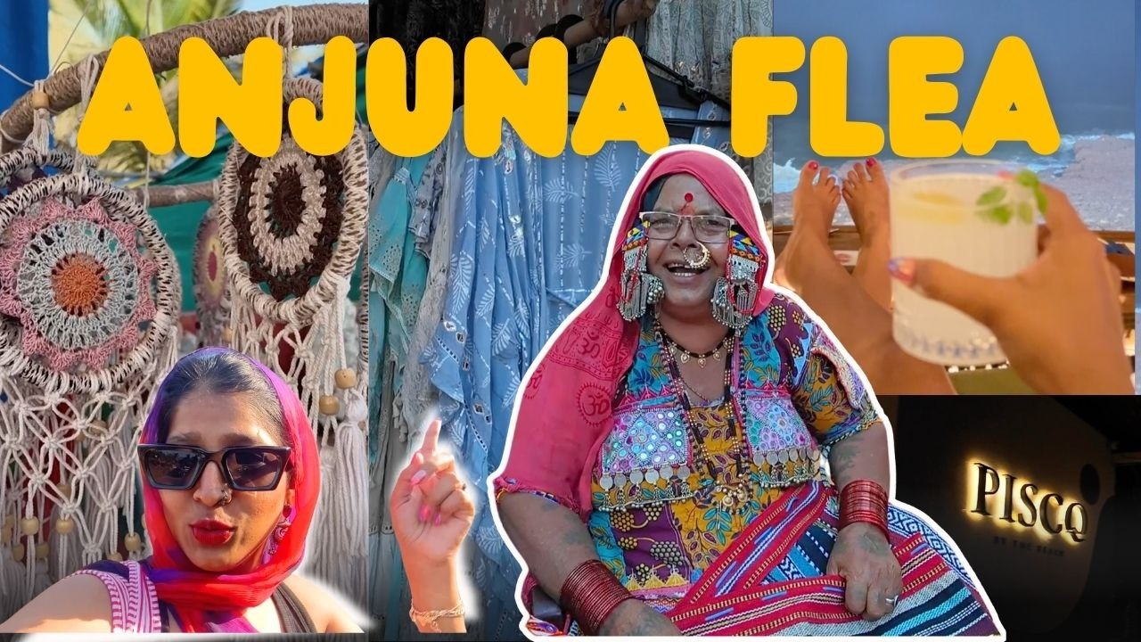 Exploring the ANJUNA FLEA Market | Shopping in Goa! Best SUNDOWNER at PISCO😍