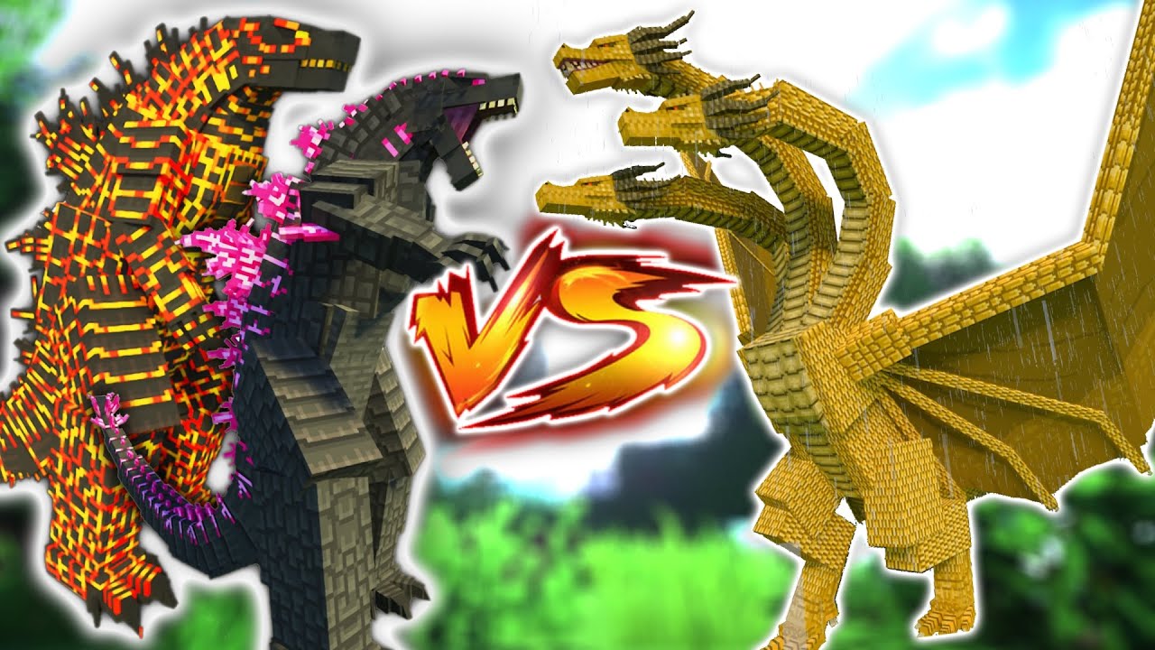 Godzilla vs Ghidorah Monsterverse Addon MCPE in Minecraft Bedrock | WedCraft