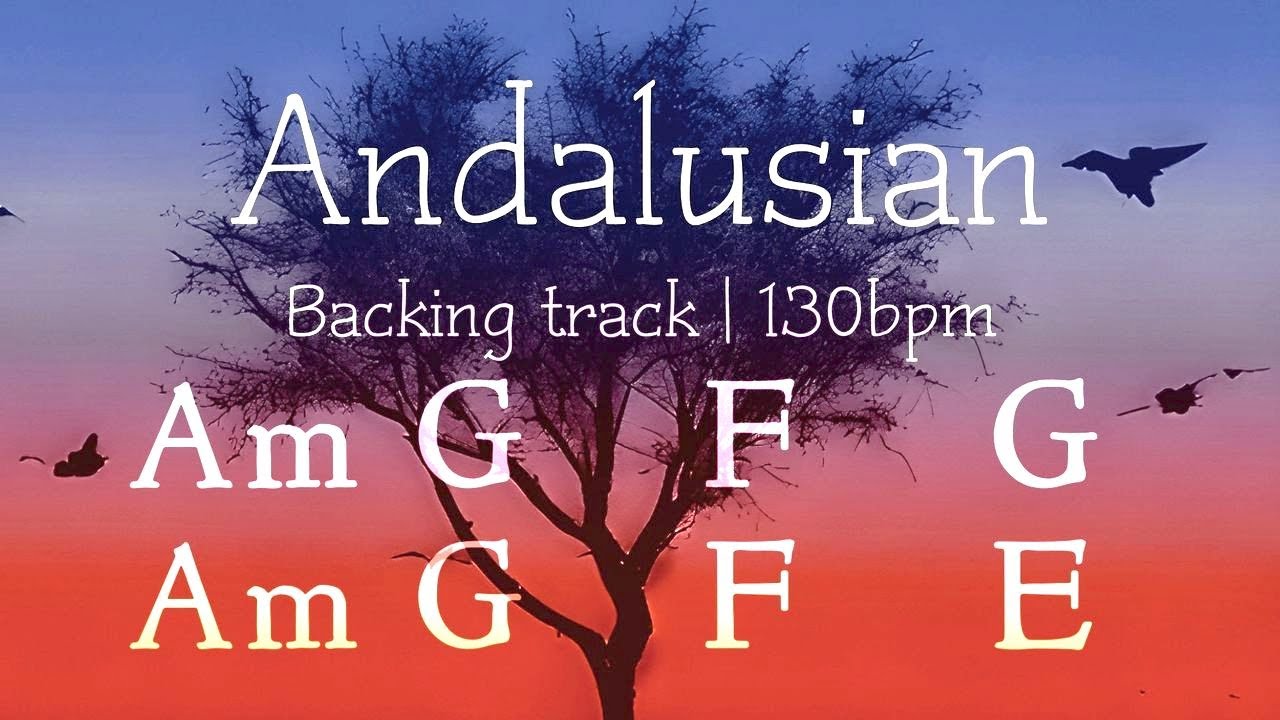 Andalusian Folk Rock, backing track, A minor, 130bpm. Play along, improvise, have fun!