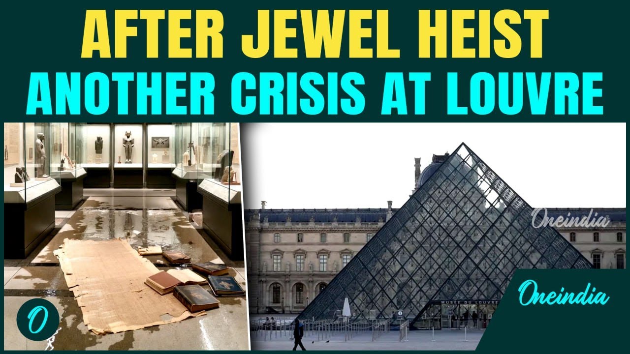 Louvre Museum in CHAOS| 200-300 Yr-Old Books DESTROYED due to Water Leak| Crisis after Jewel Heist