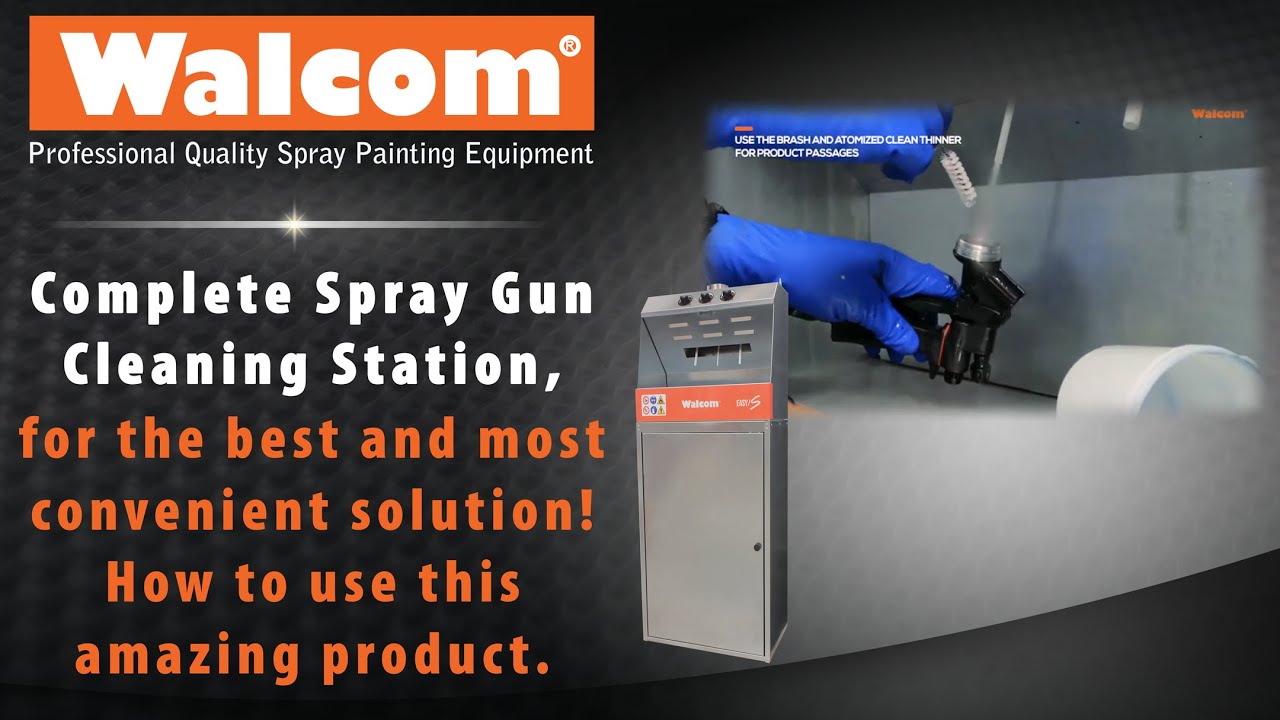 How to use the Walcom Complete Spray Gun Cleaning Station, for the best and most convenient solution