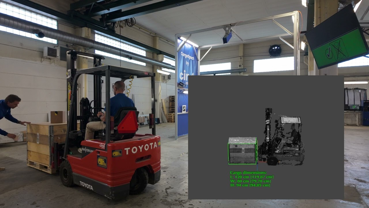 Live demo: CIND dimensioner in-motion