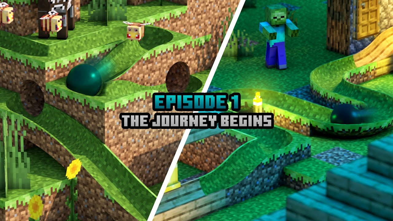 Journey to the End City - EPISODE 1 - MINECRAFT Marble Run