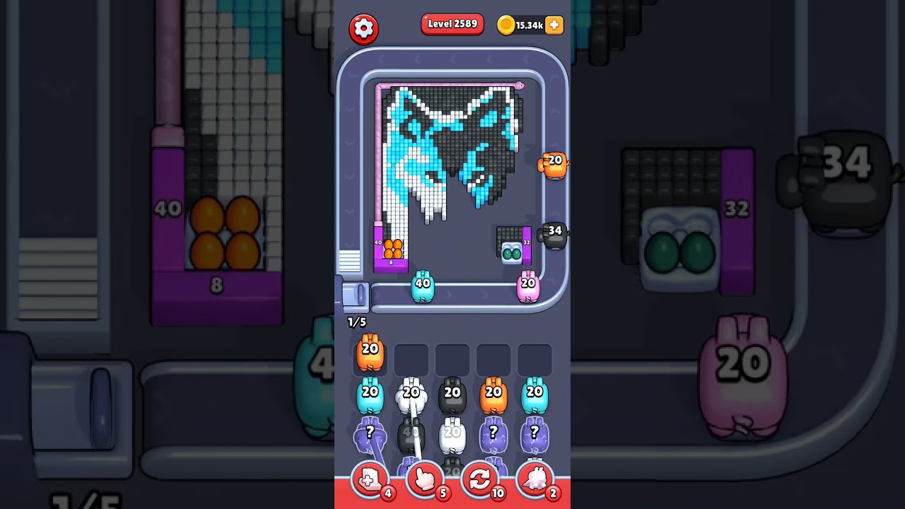Pixel Flow Level 2589 Very Hard 
