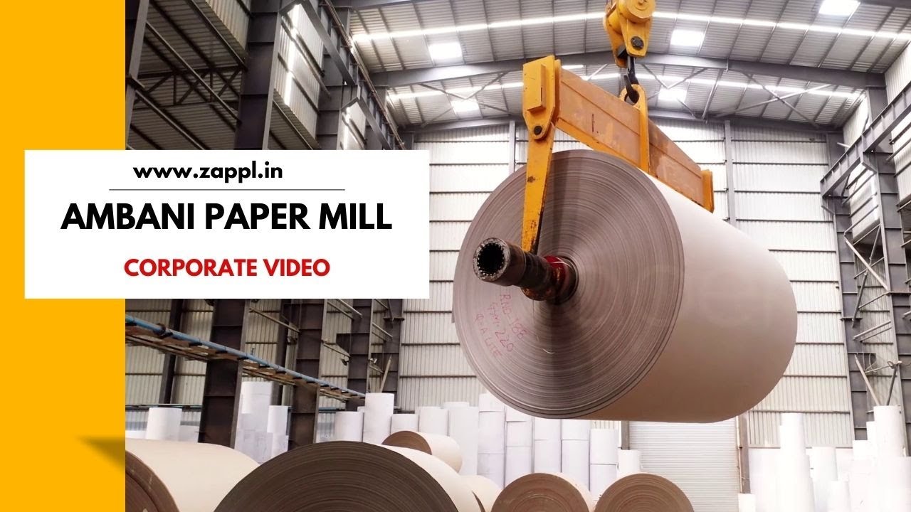 AMBANI PAPER MILL | Corporate Teaser Video | ZAPPL | Corporate production House | Factory Teaser