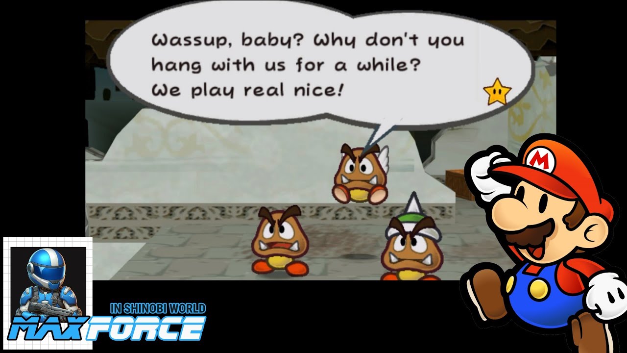 Enemy goombas catcalling Goombella!