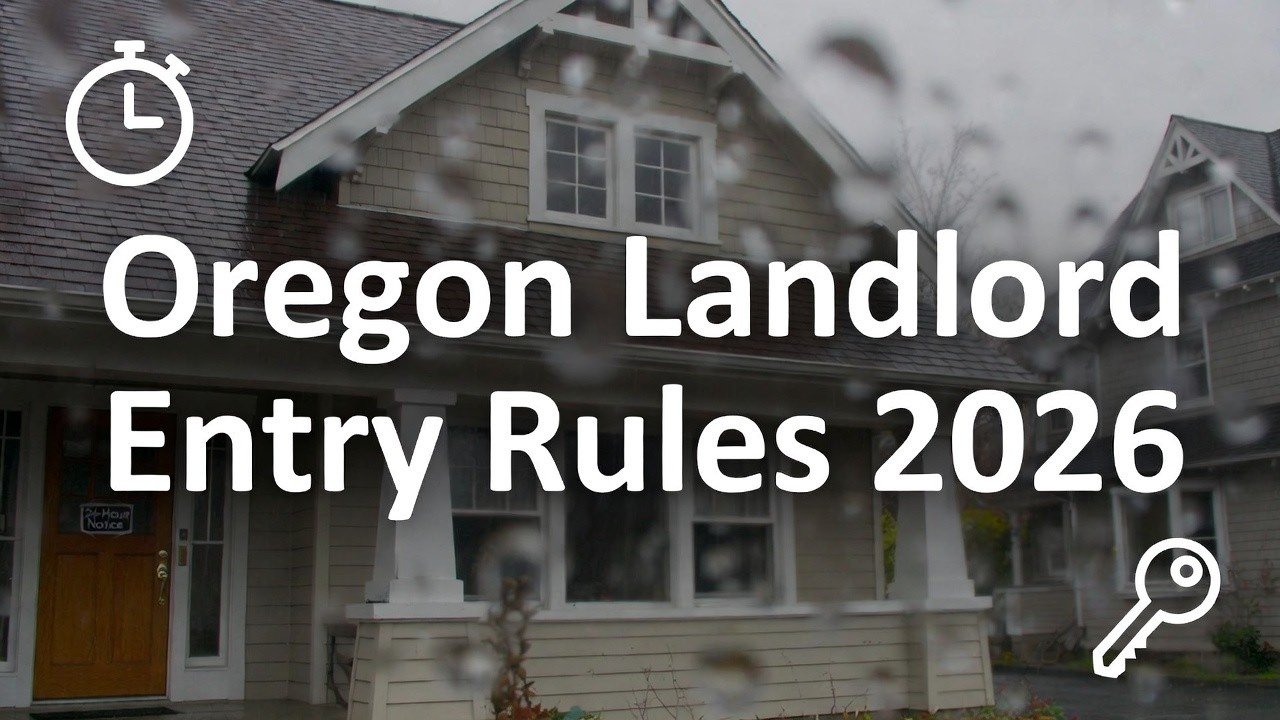 Oregon Landlord Entry Rules 2026 - Quick Guide