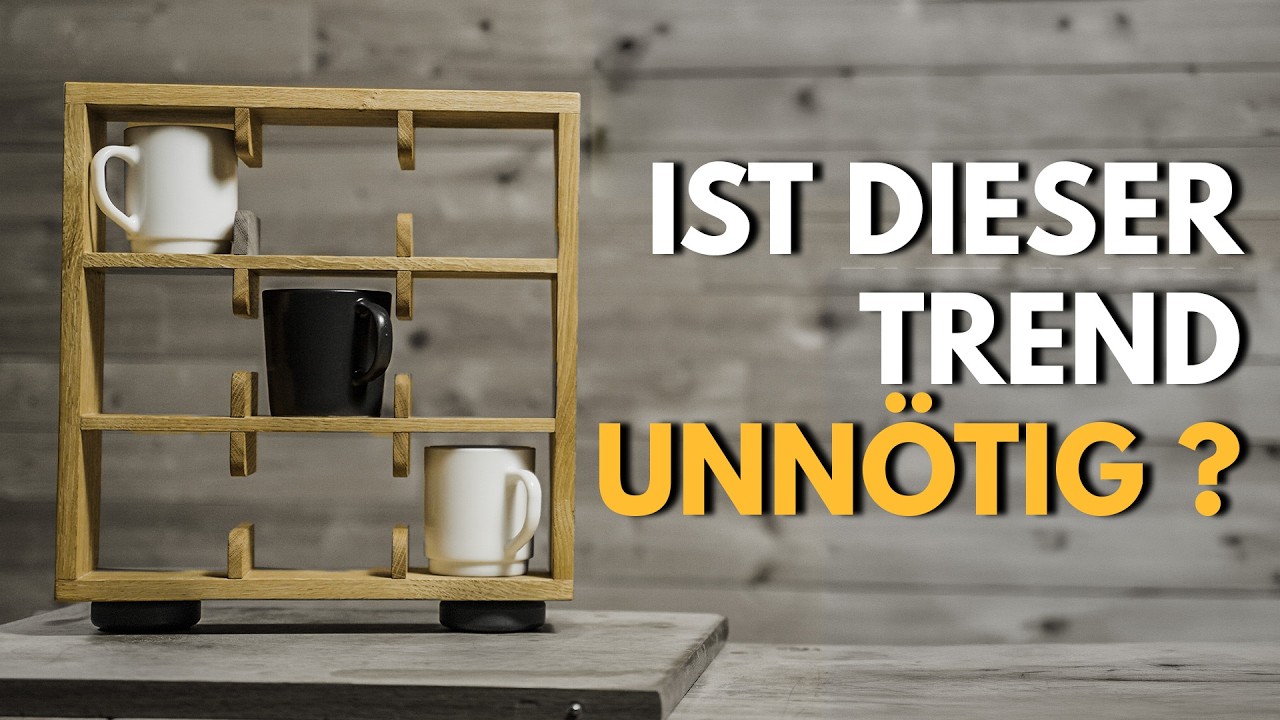 Holzverbindungen, die begeistern: Das ultimative DIY-Tassenregal mit Fingerzinken!